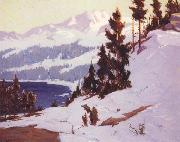 Elmer Wachtel Convict Lake,n.d. Sweden oil painting artist